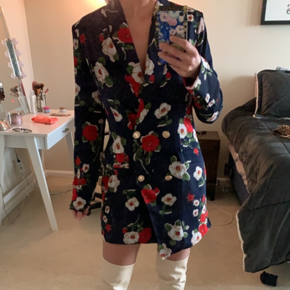 Floral Blazer Dress